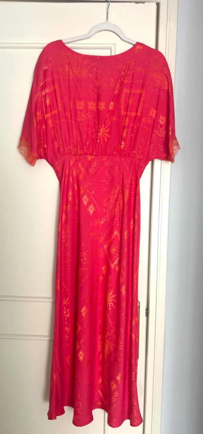 pink floral chiffon maxi dress Nuichan women's chiffon maxi dress, long sleeve pink floral dress
