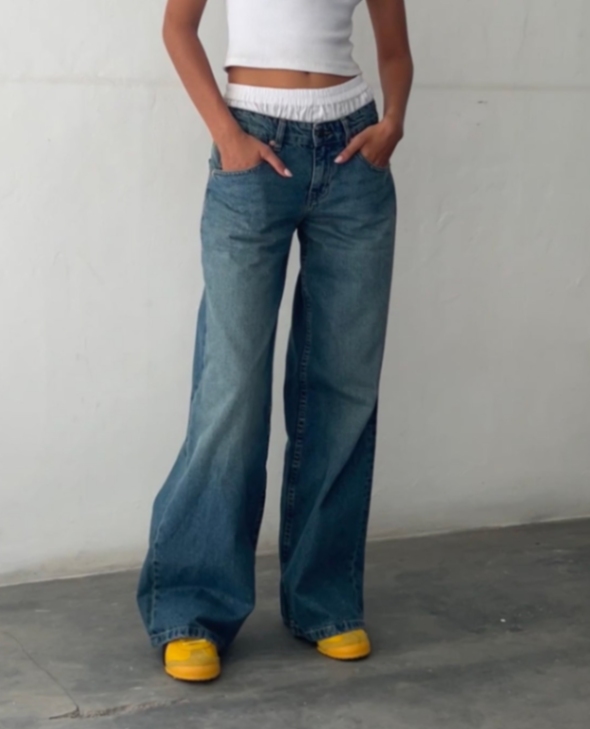 Low Rise Parallel Jeans 