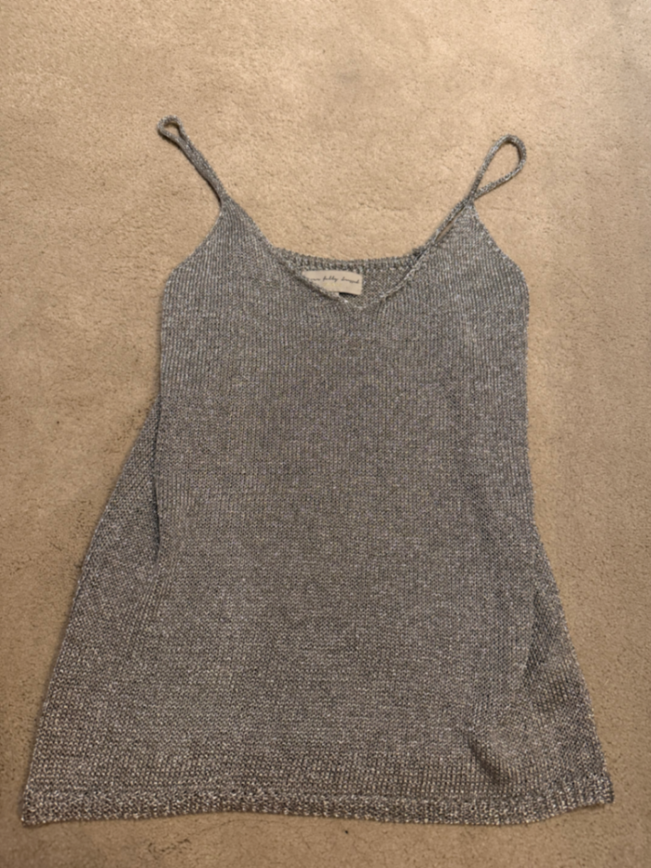 Silver Knitted Vest