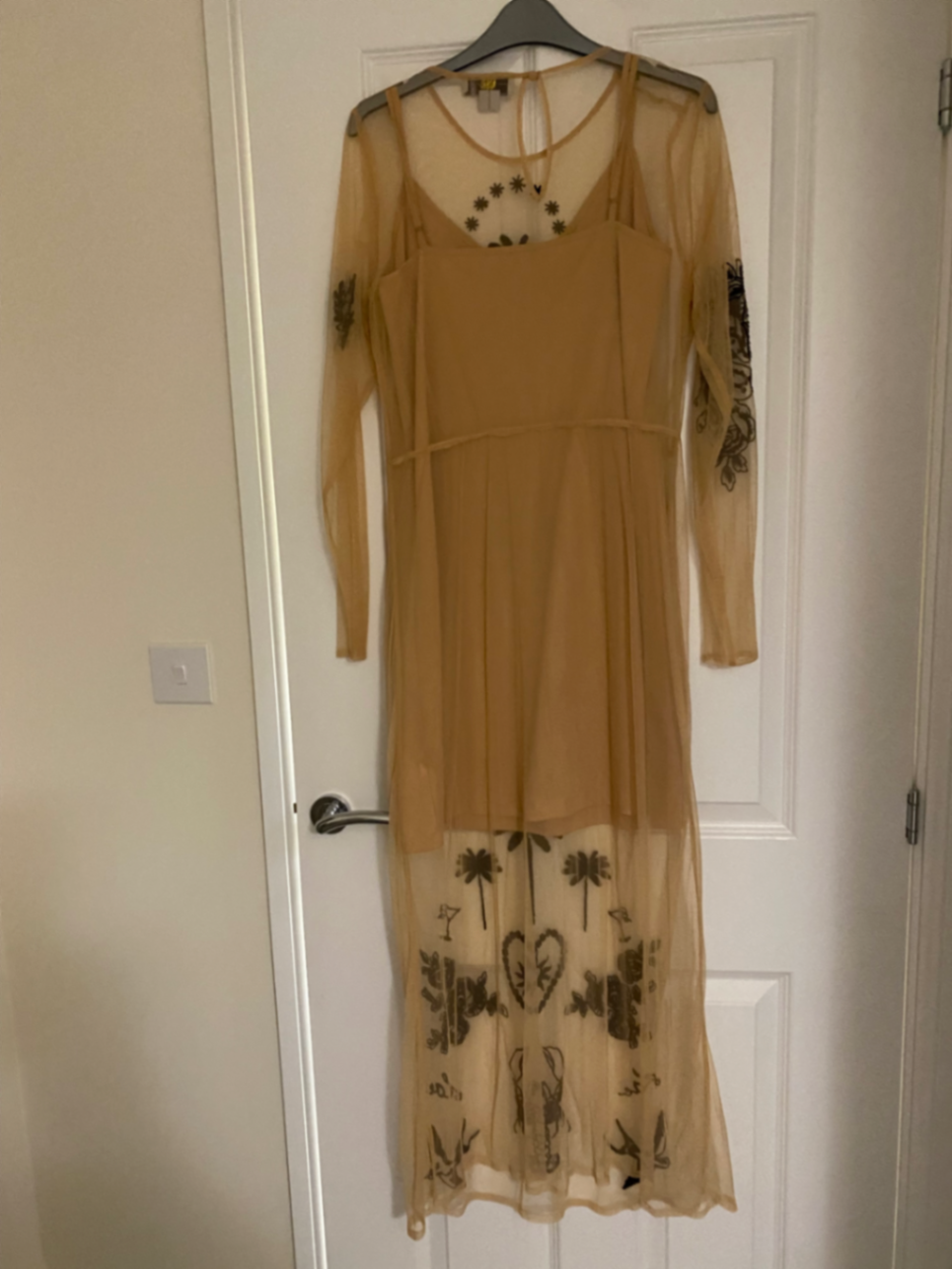 embellished mesh tattoo dress Tattoo Obsessed Mesh Mini Dress