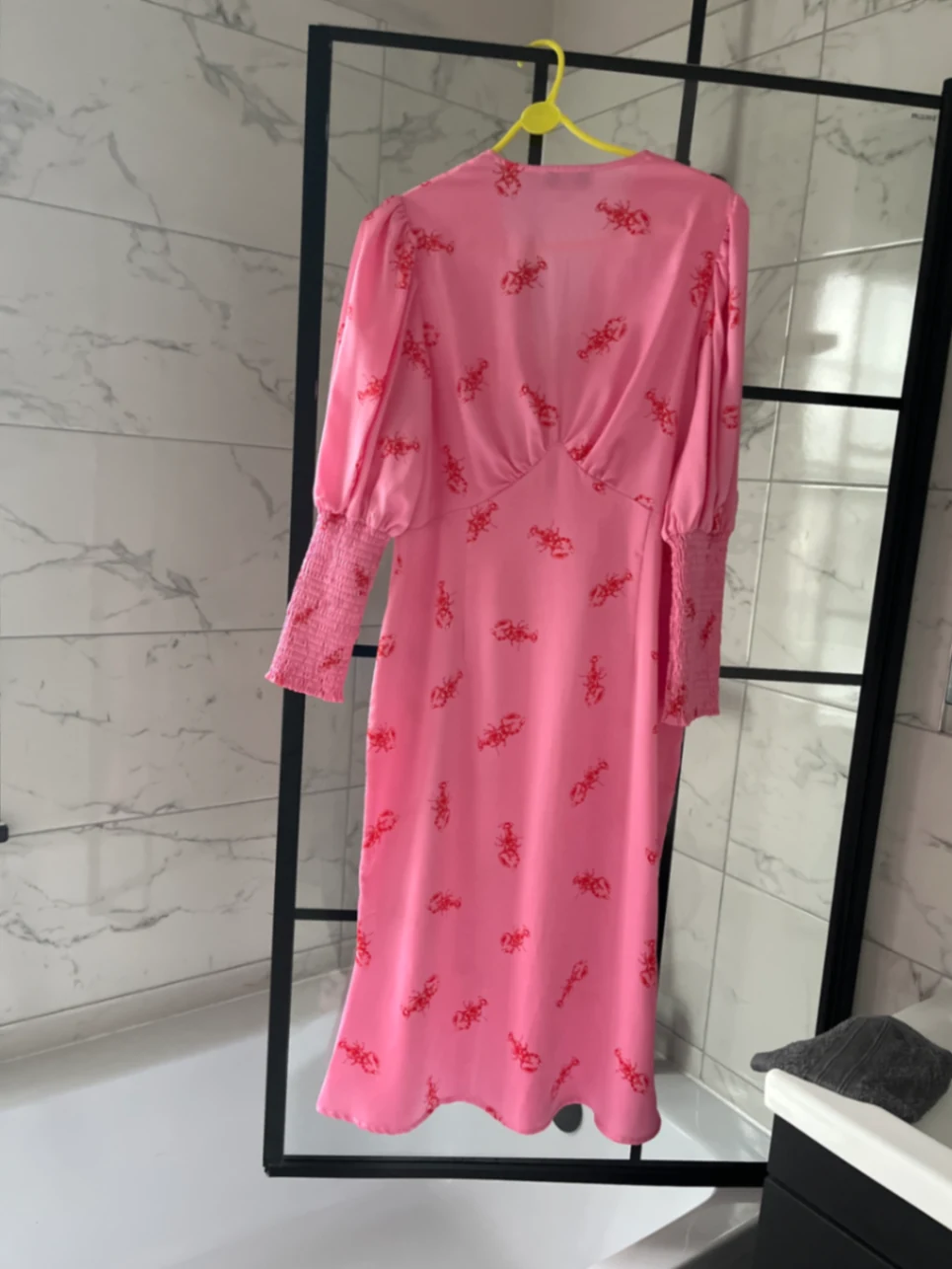 maxi split leg dress Plunge Neck Thigh Split Maxi Dress