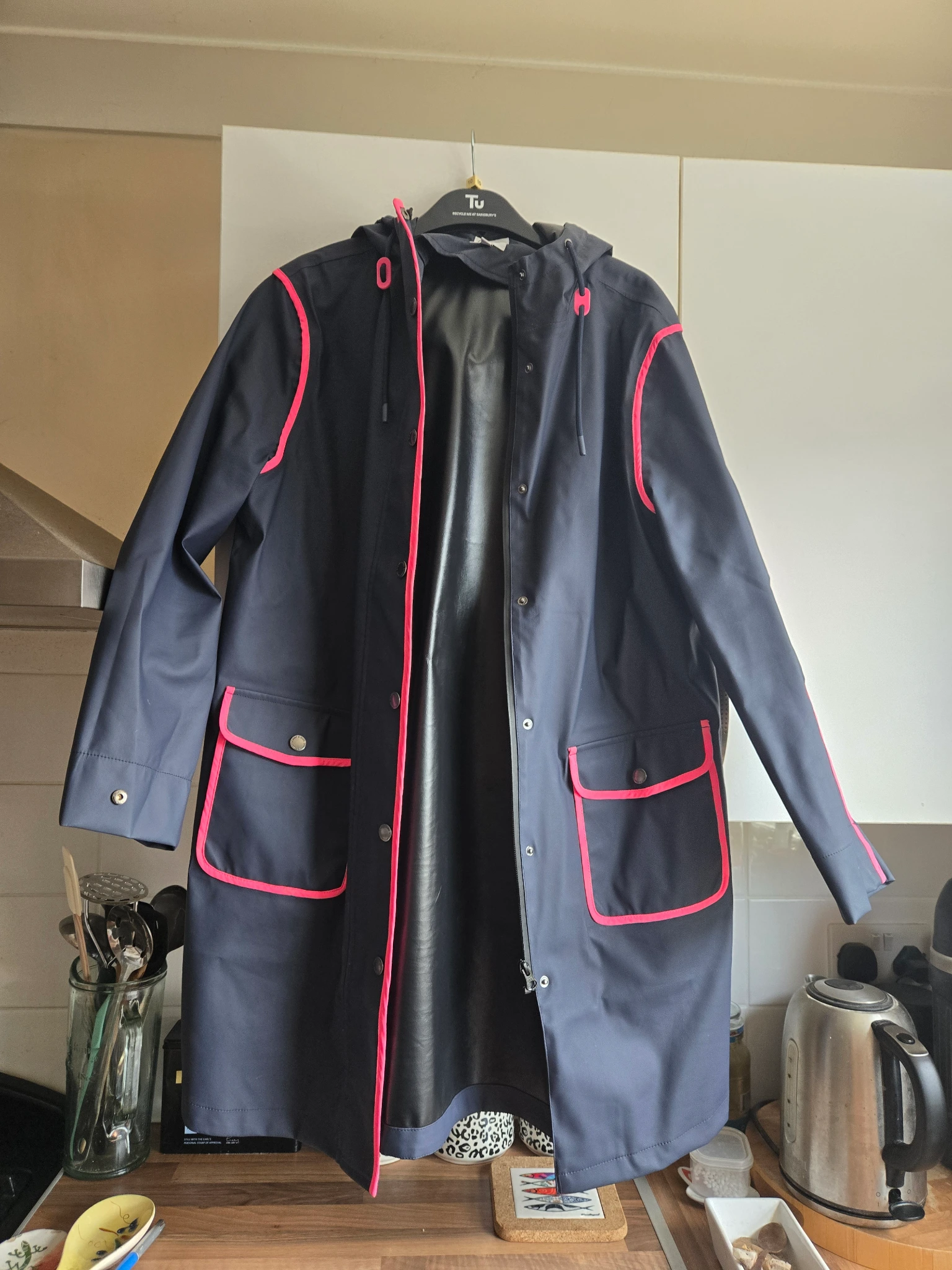Navy Raincoat