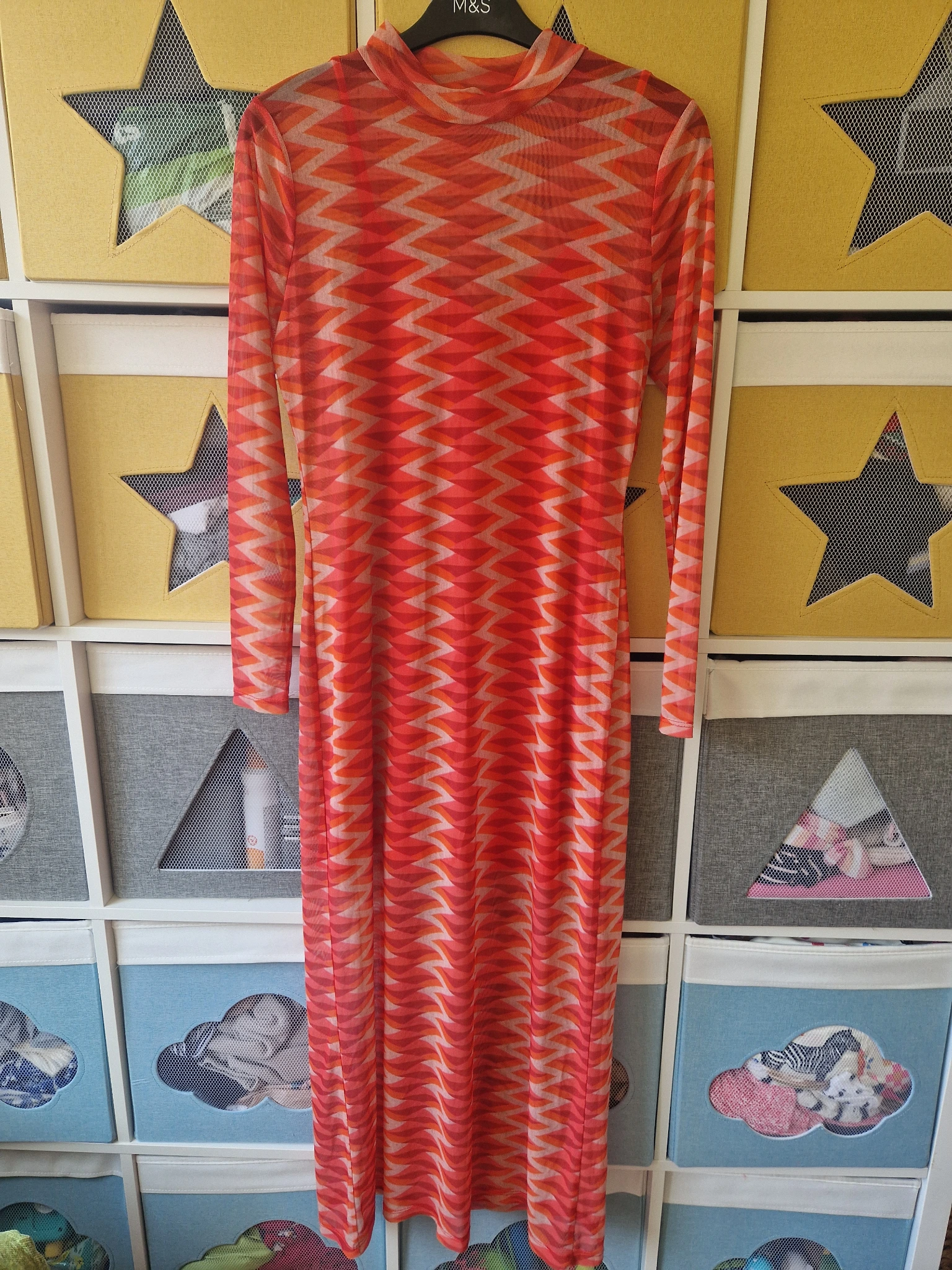 Diamond Mesh Maxi Dress - PRE LOVED