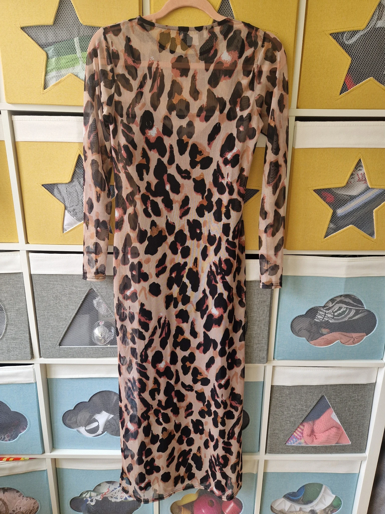 Leopard Mesh Dress