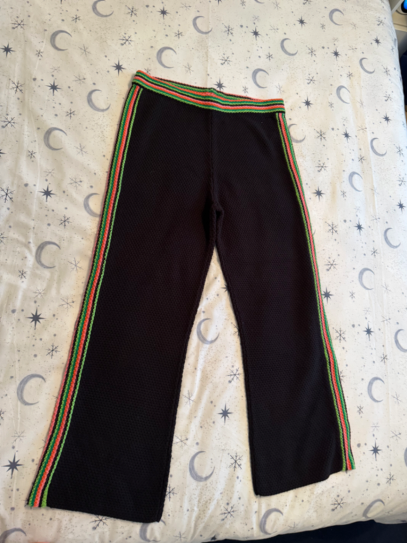Pantalones tejidos negros