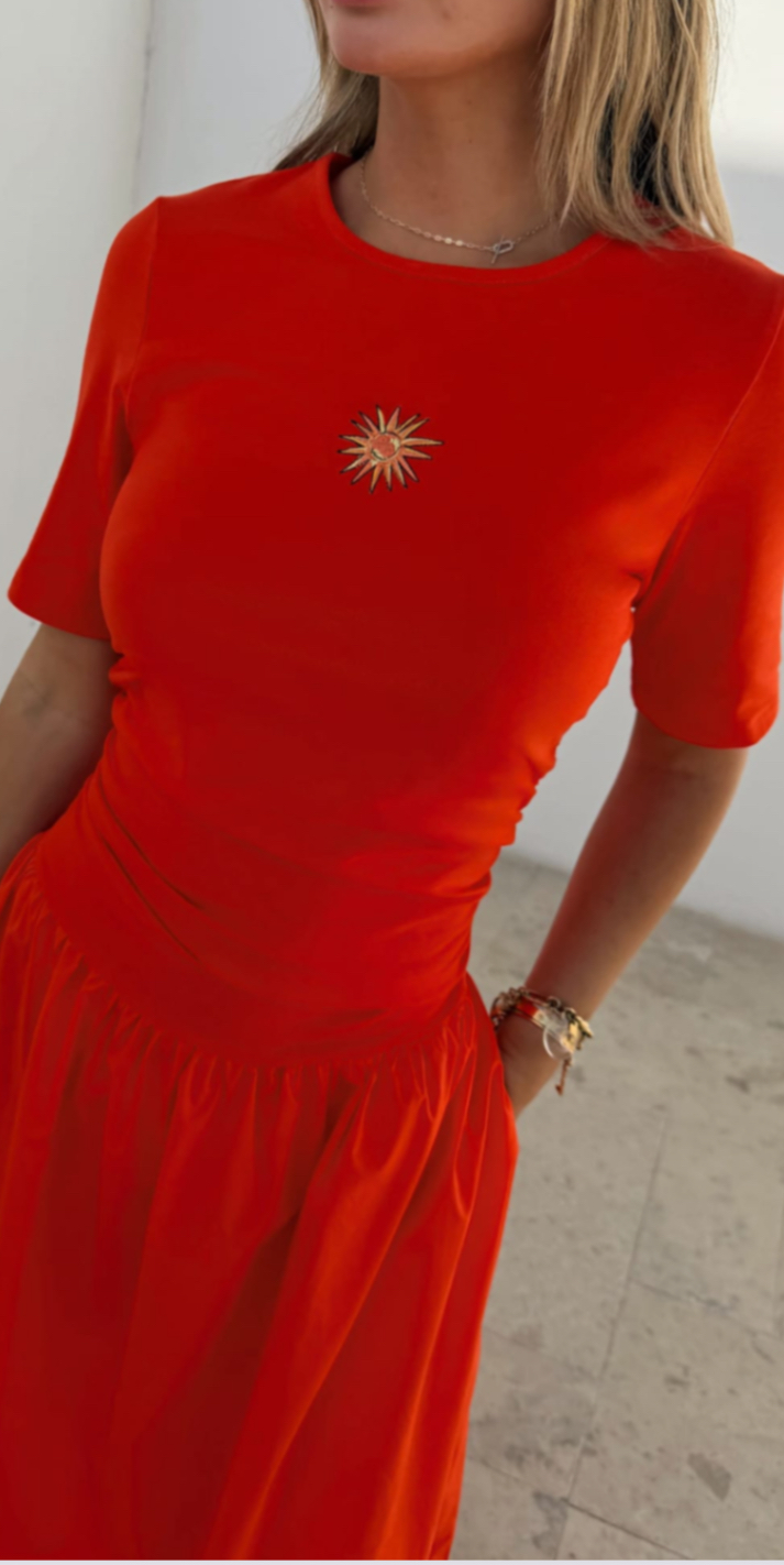 Tomato grace sun dress
