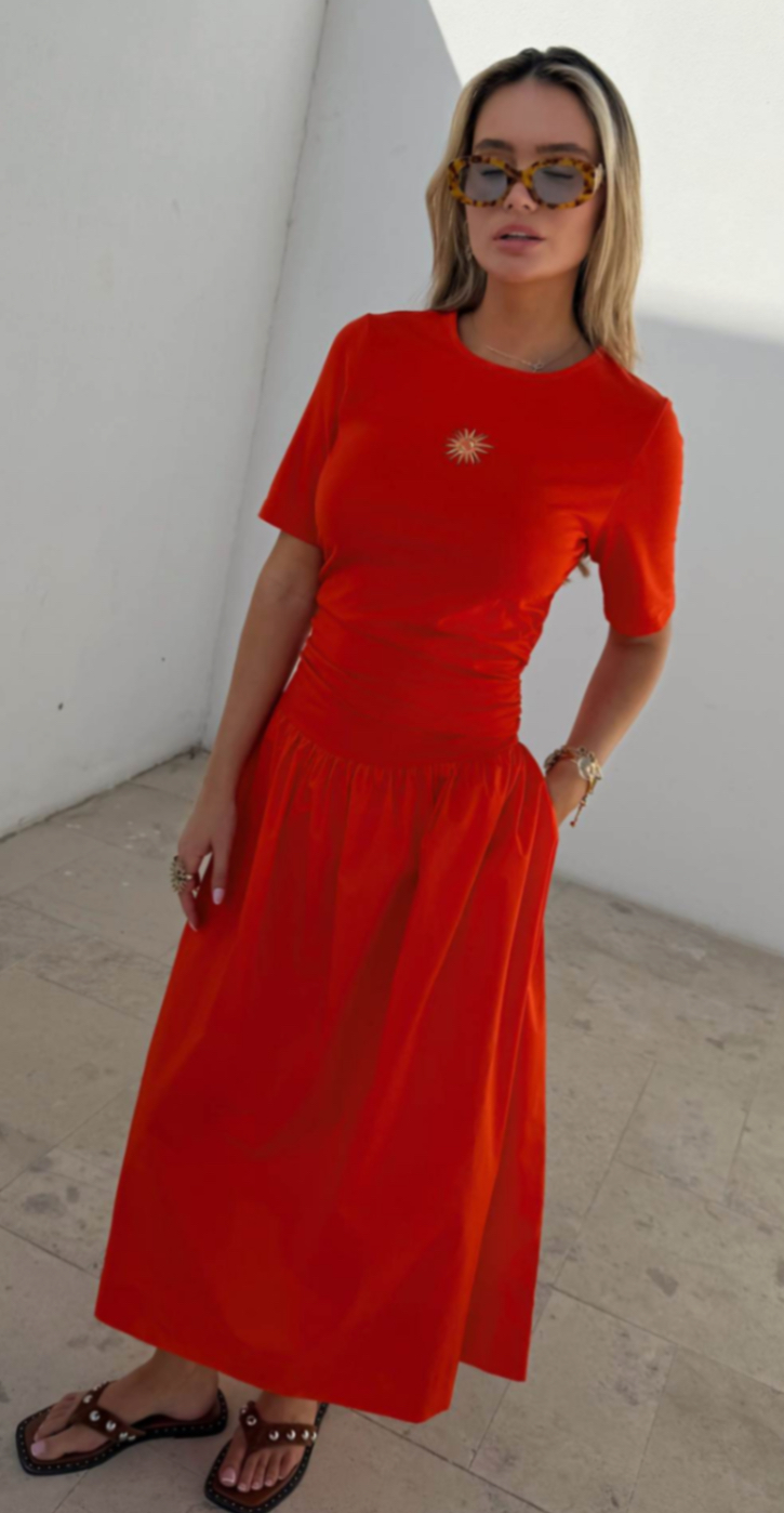 Tomato grace sun dress