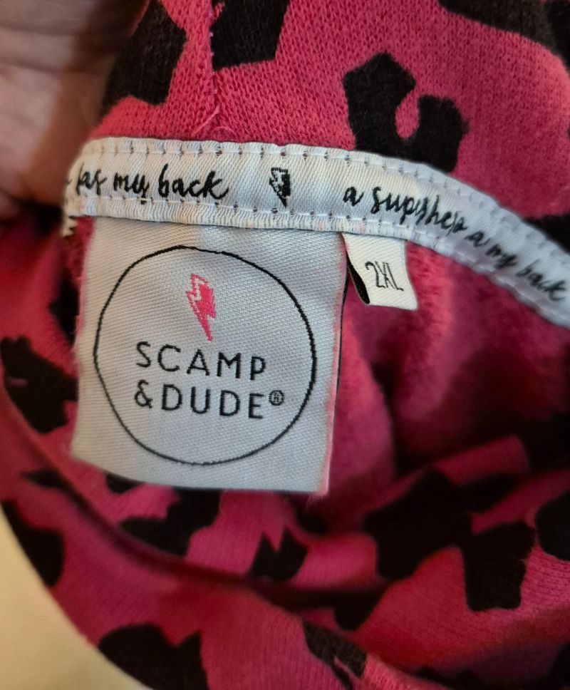Raspberry Leopard Cowl Neck Hoodie