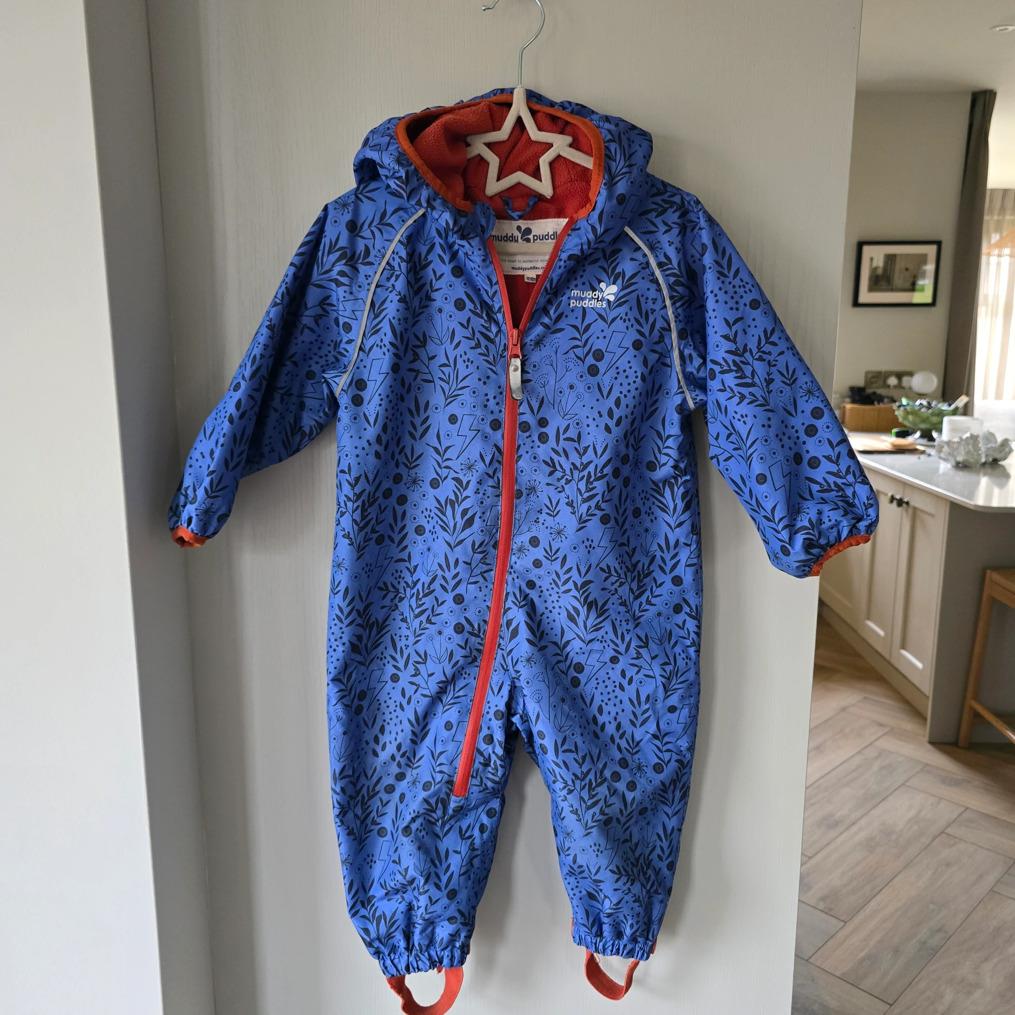 Waterproof fleece lined puddle suit