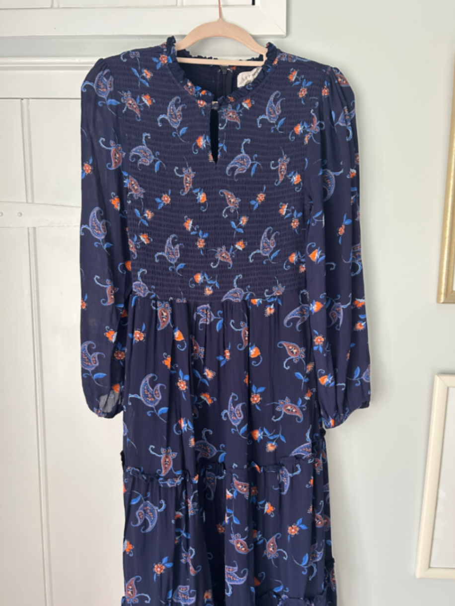 Blue and Orange Aspiga dress 