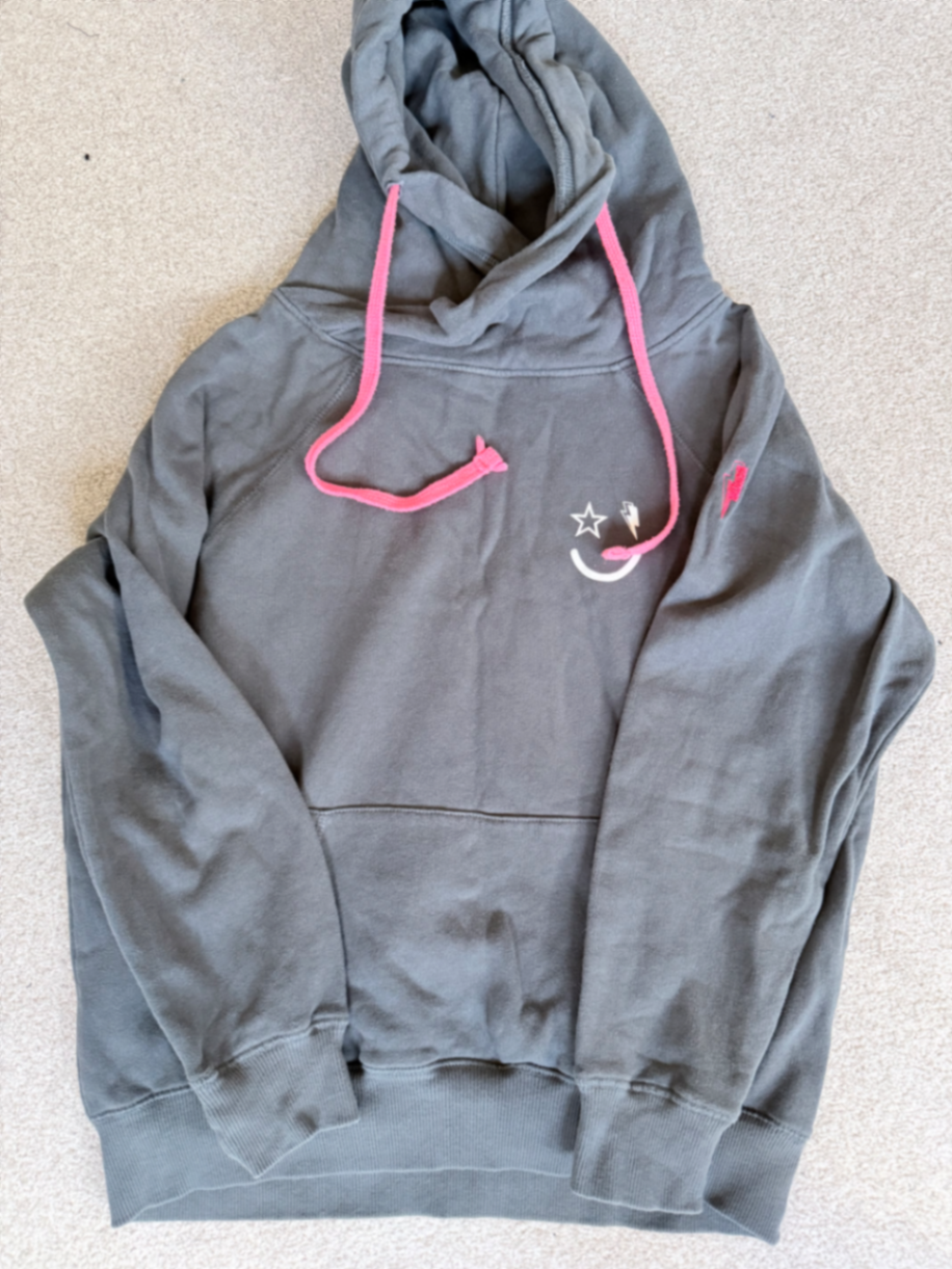 Grey Cowl Neck Hoodie