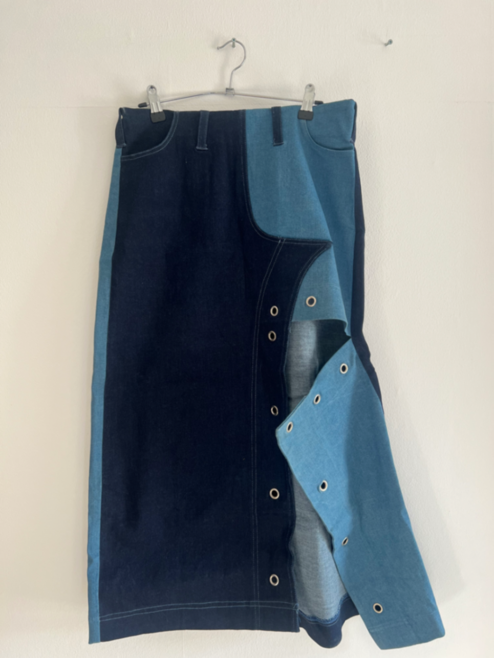 Cascade Denim Patchwork Skirt Size 8