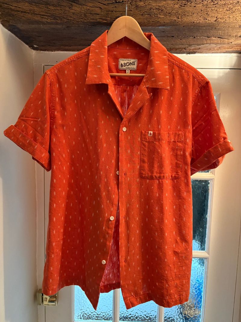 El Rey Shirts Del Rey Ikat Shirt Burnt Orange