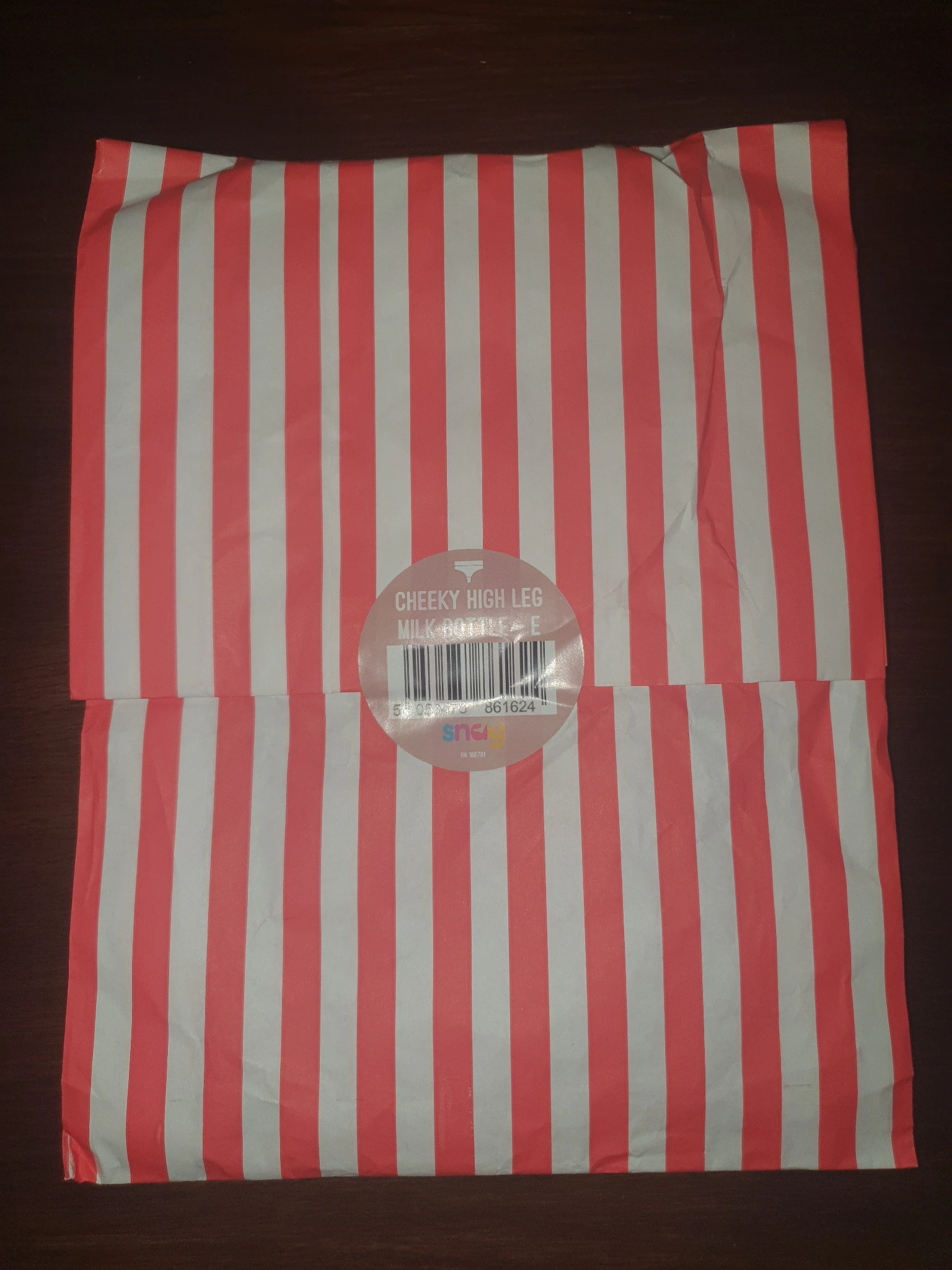 Organic Cotton Cheeky High Leg Knickers - Milk Bottle