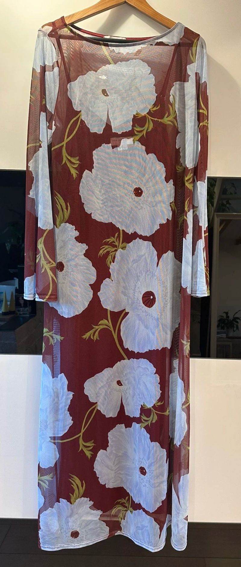 burgundy & blue poppy aria dress Sewing Pattern