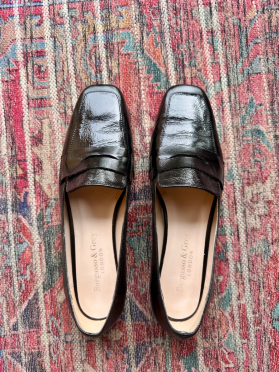 Juliet wide feet square toe loafers 