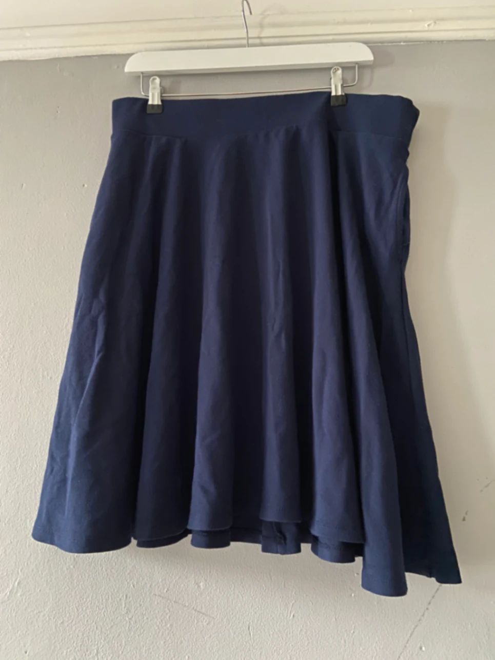 Navy Flare Skirt