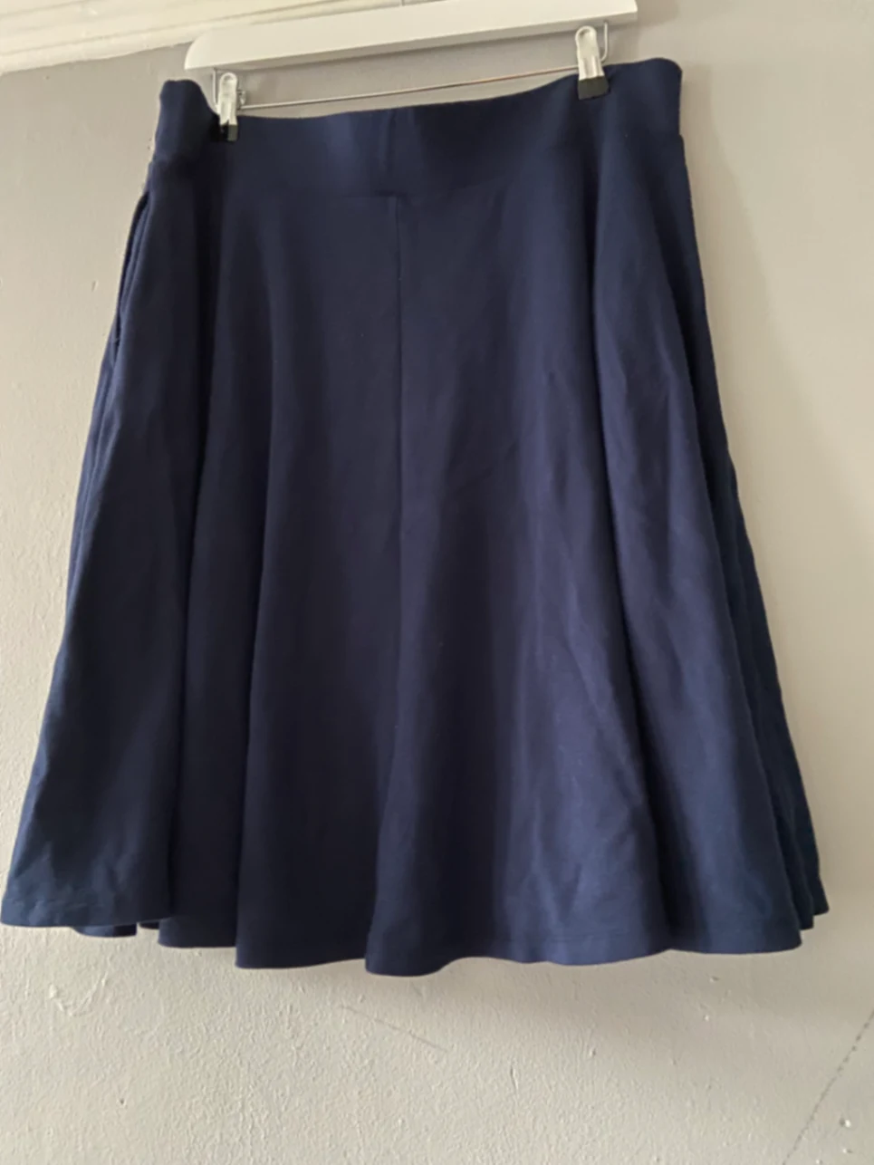 Navy Flare Skirt