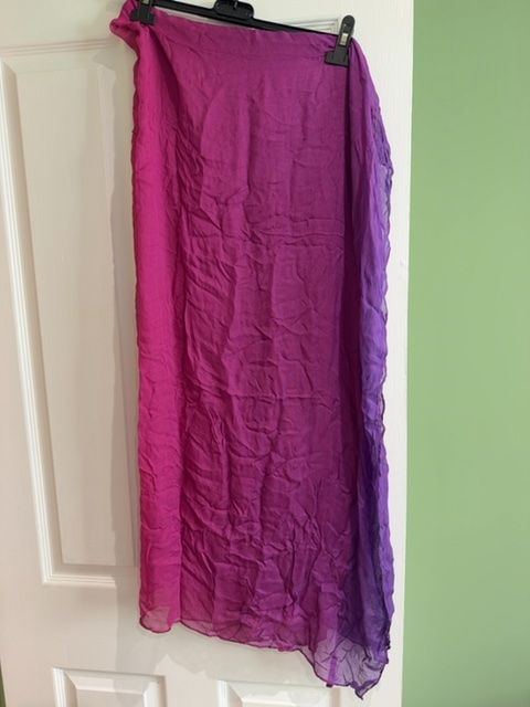 Magenta Purple Ombre Wrap Scarf