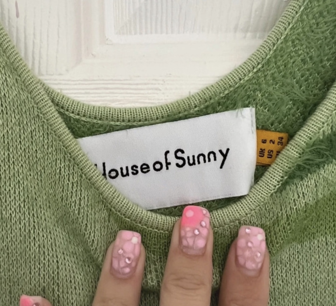 House of sunny green lily pad hockney dress