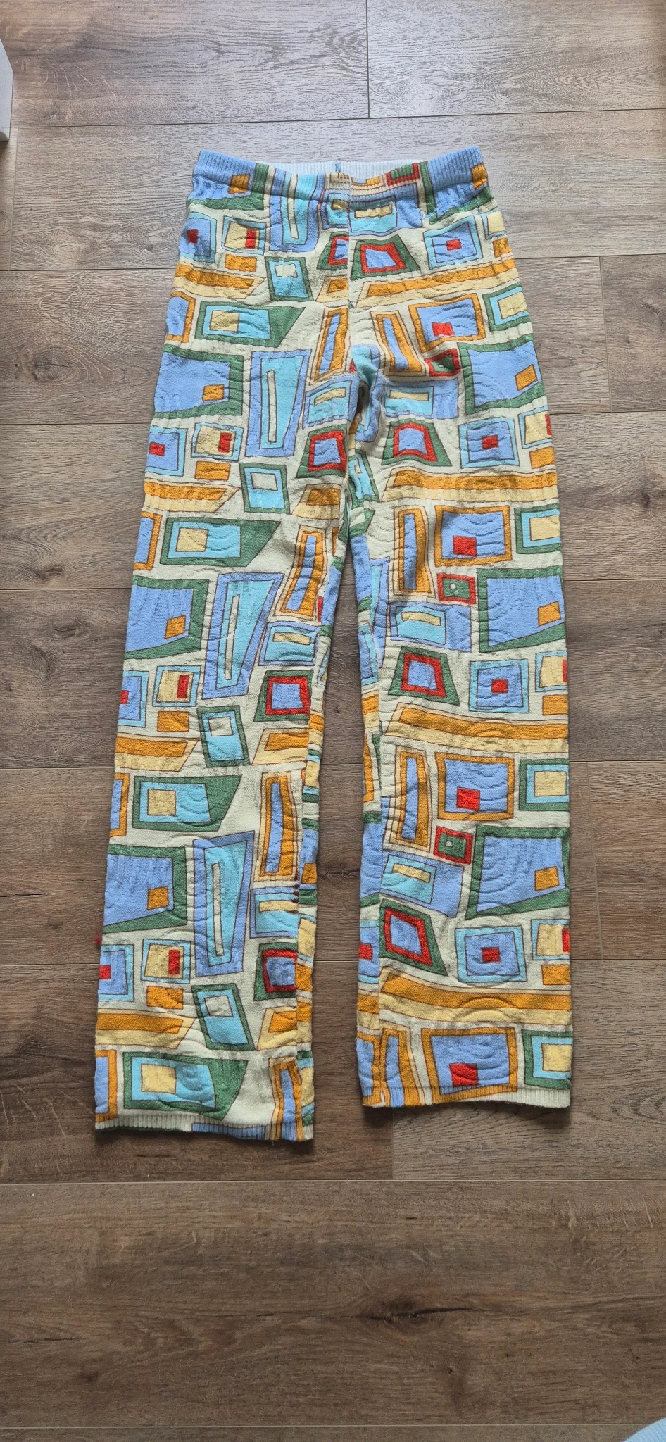 House of Sunny puzzle print trousers