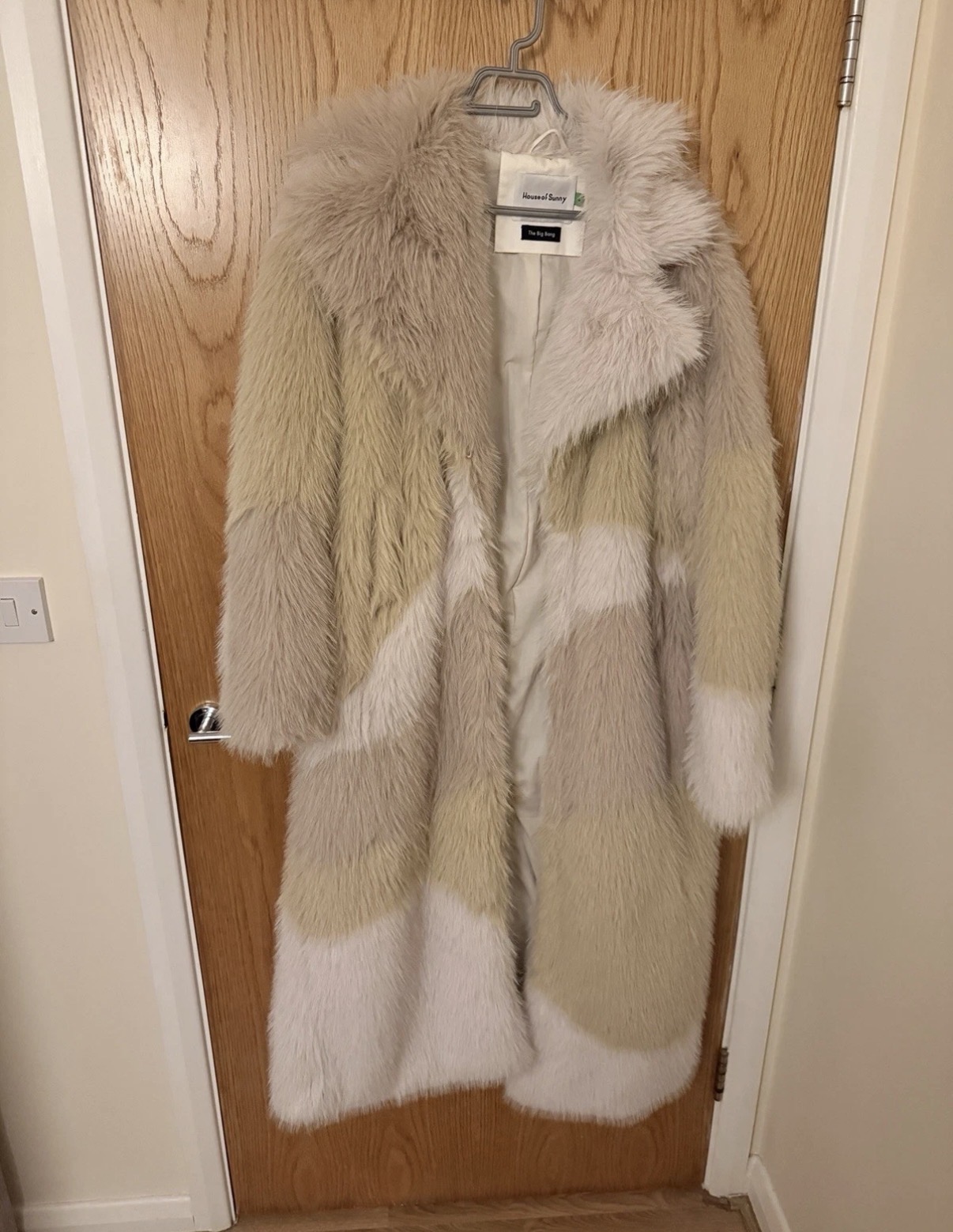 House of Sunny Hustle faux fur coat