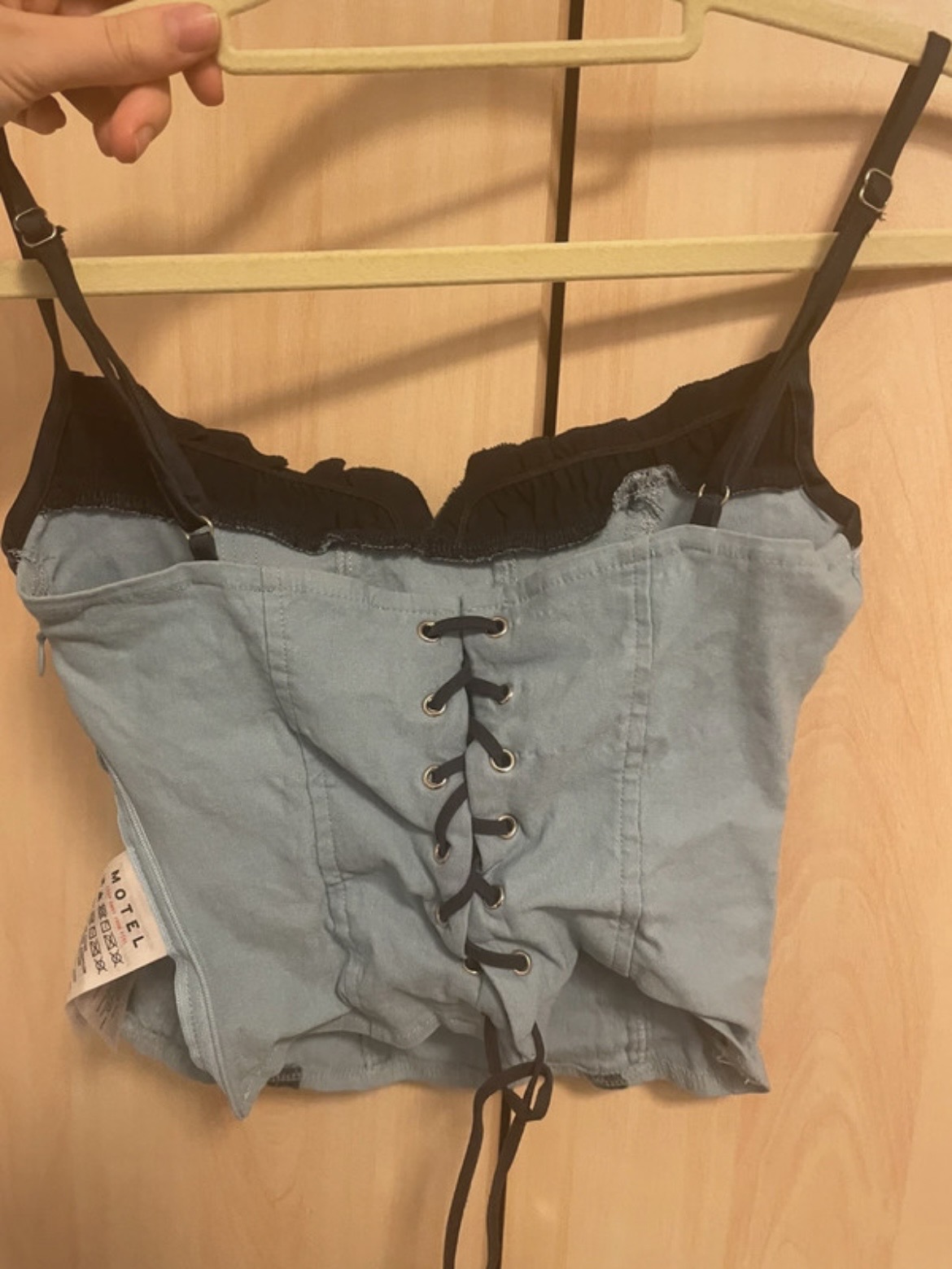 ALEXA CORSET TOP BABY BLUE 86