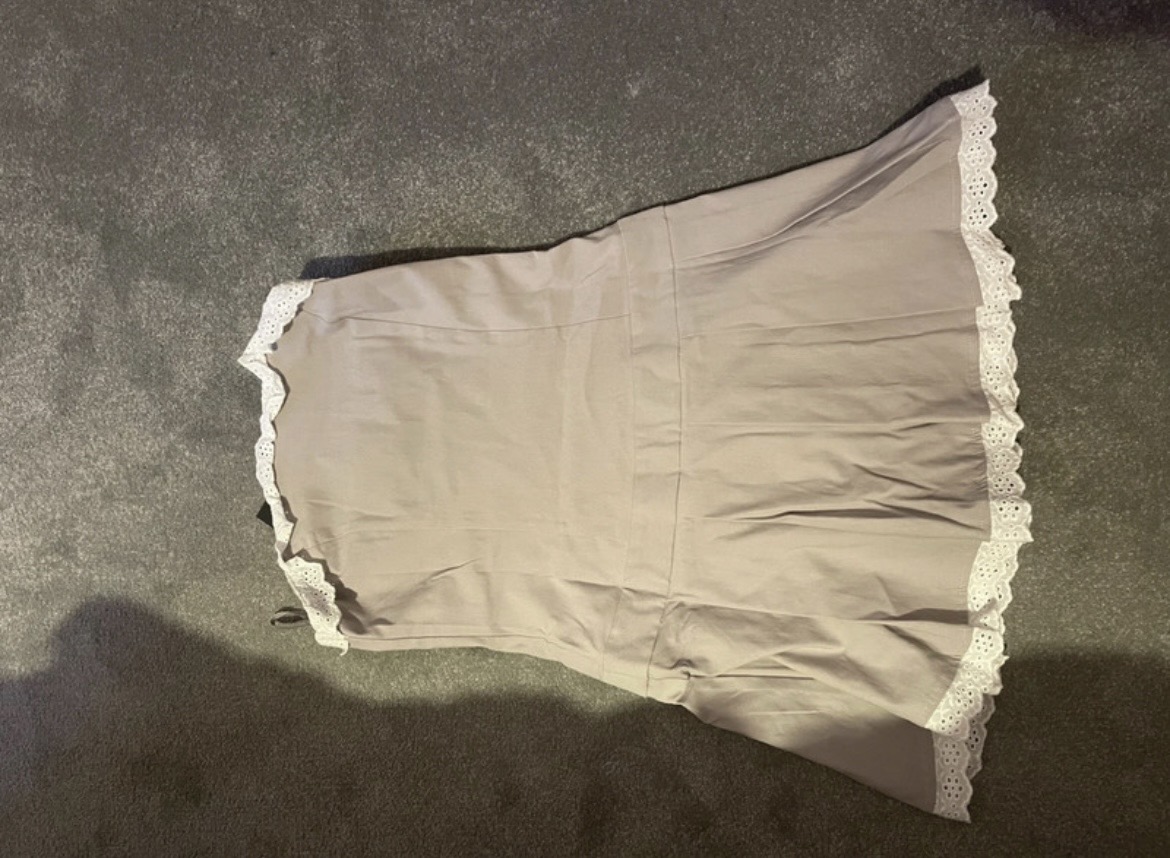 PRAMUDA DRESS BRODERIE LIGHT GREY 168