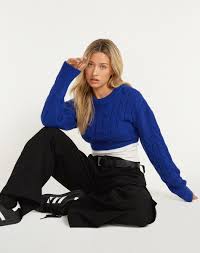 Yolanda Knit Jumper in Cobalt