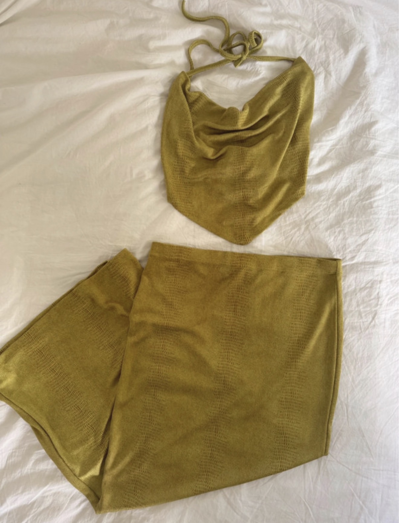 Tulus Maxi Skirt in Green Moss