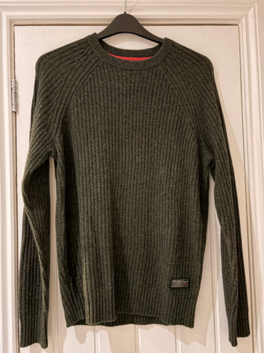 Ray fisherman rib crew knit jumper 