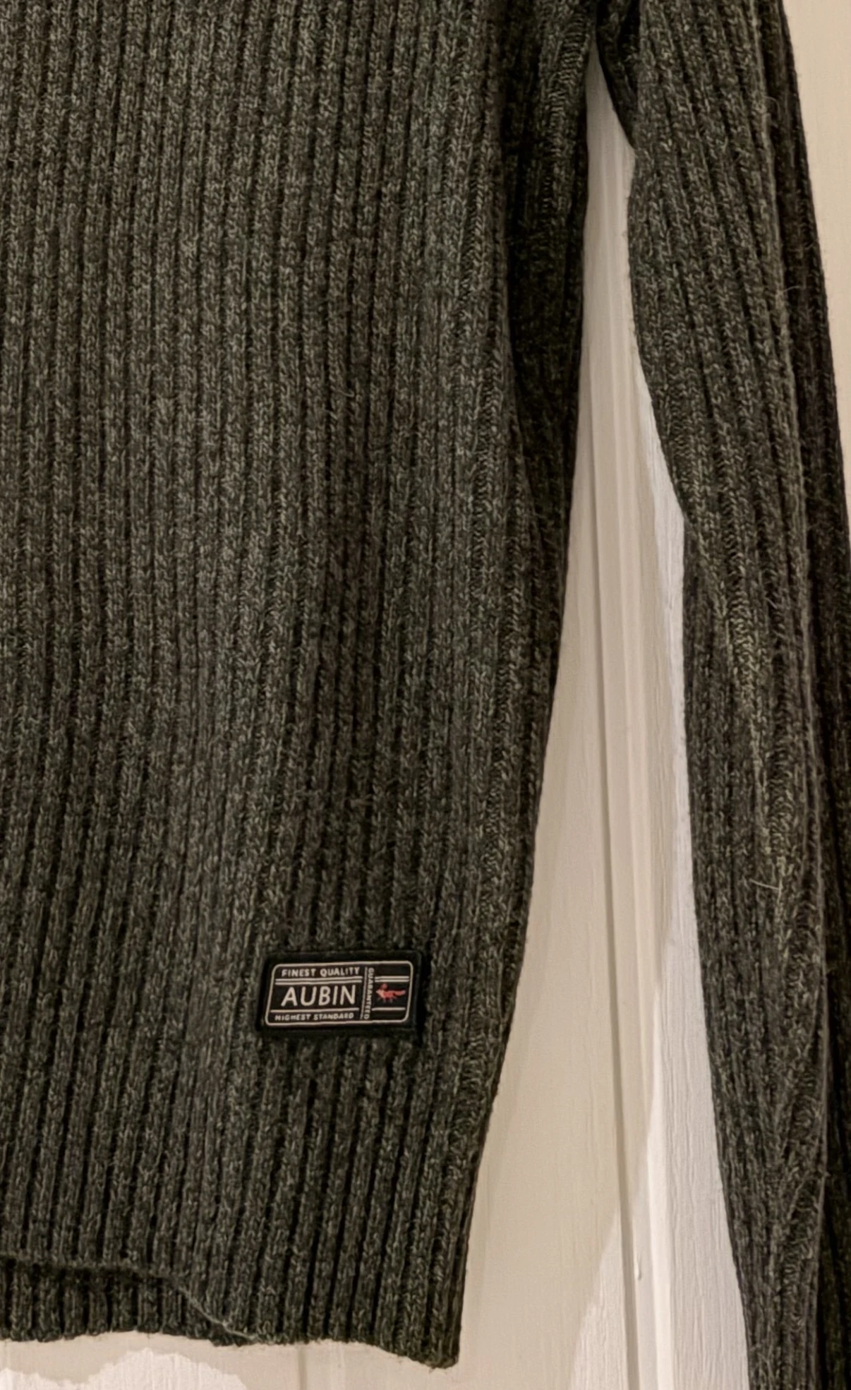 Ray fisherman rib crew knit jumper 