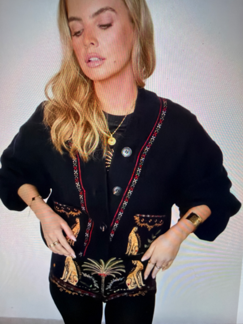 Running wild let astrid cardigan schwarz