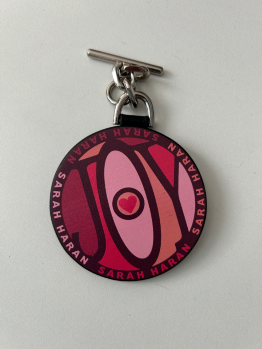 Pink Joy Leather Charm 