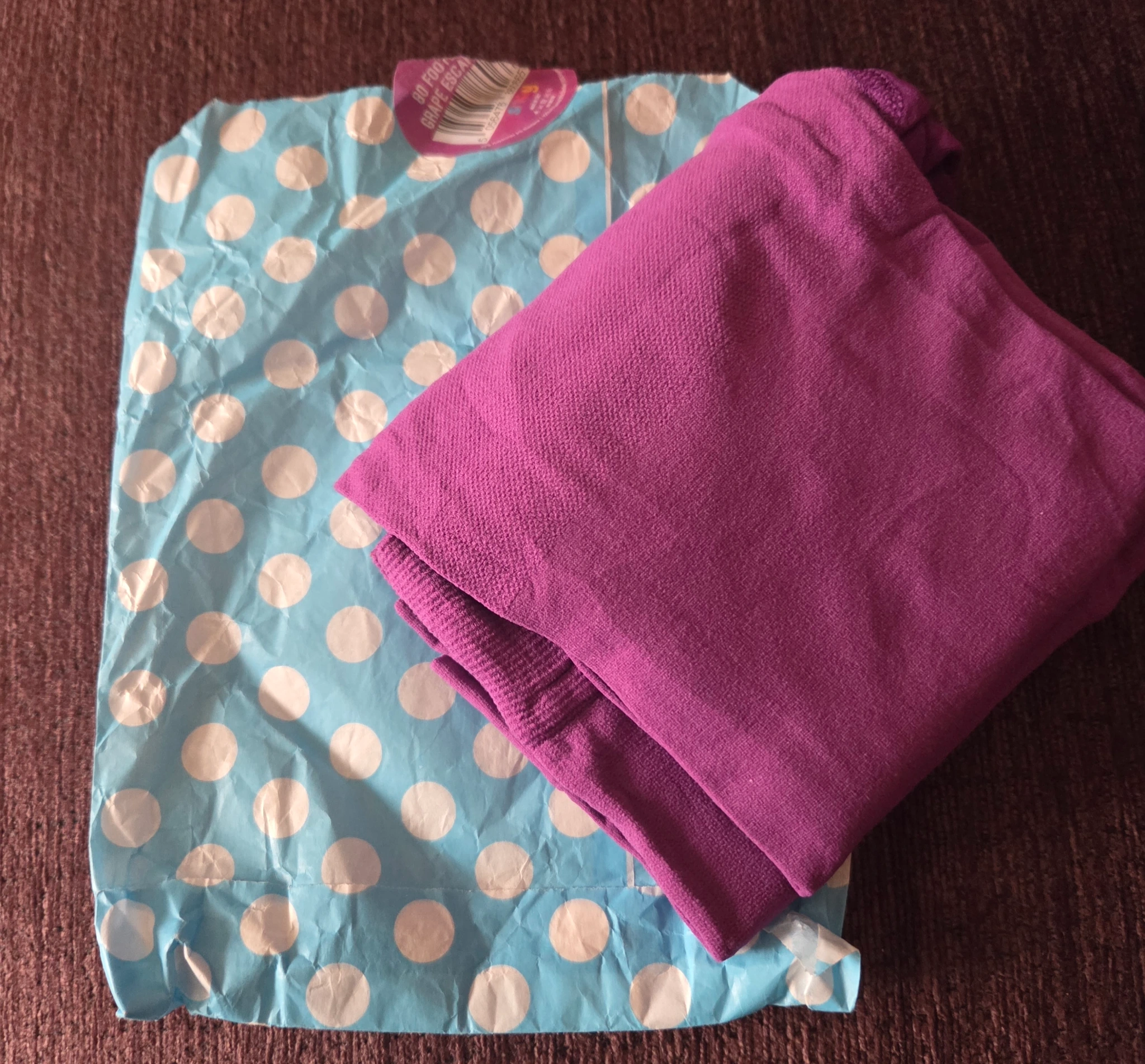 80 denier Footless Tights Grape Escape 
