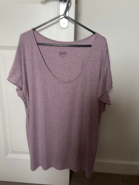 Top holgado rosa talla 14