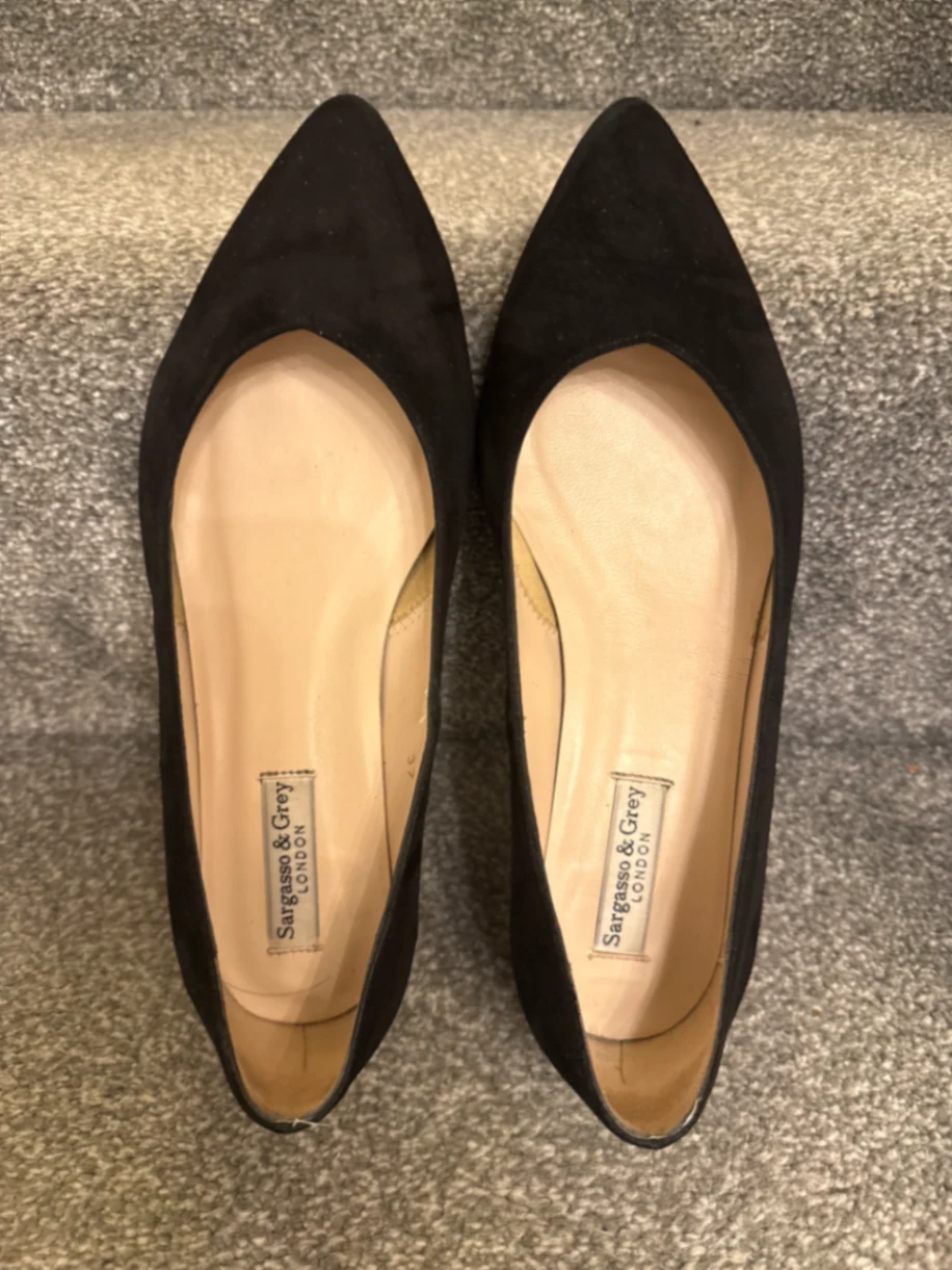 Tori Extra-Wide Fit Courts - Black Suede - UK 4 / EU 37 / Black