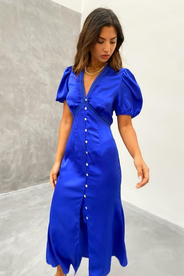 Cobalt lace Lindos dress 