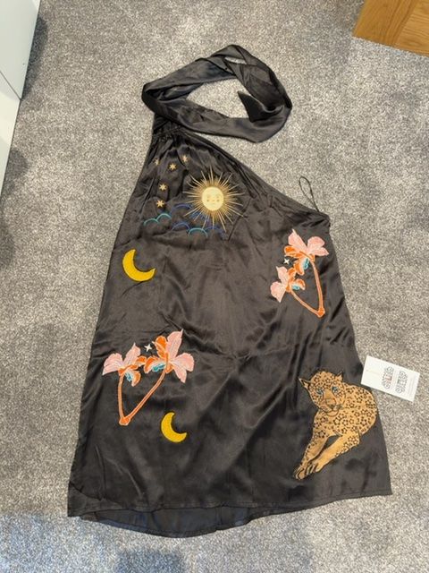 Black Night Tales Mini Dress