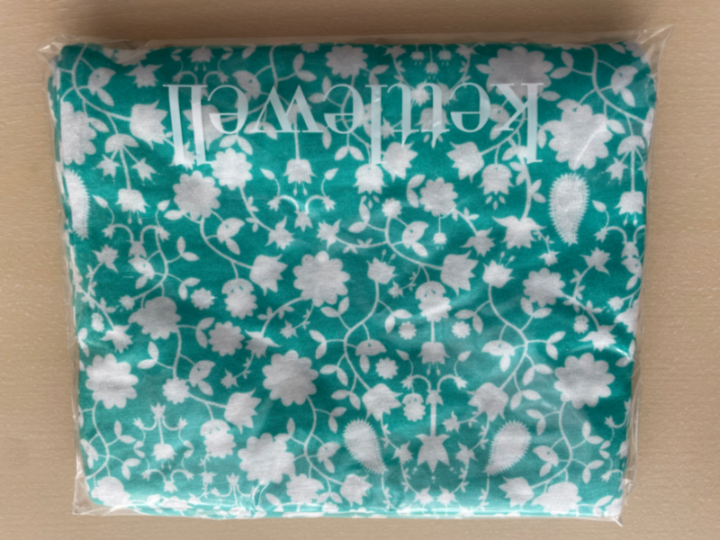 Print Infinity Scarf Aqua Green Silhouette
