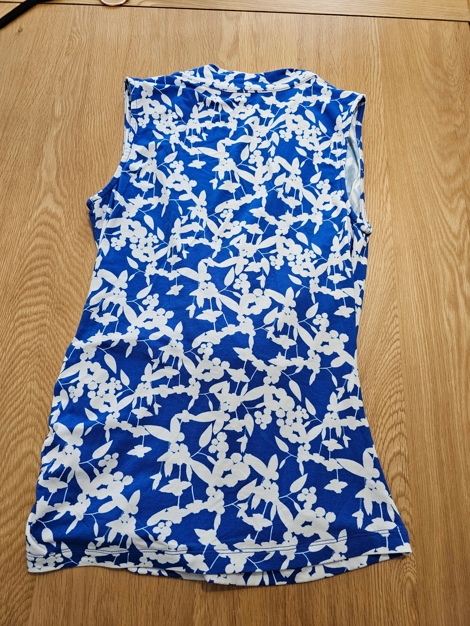 Cobalt Blue Godiva Sleeveless Blouse Size S