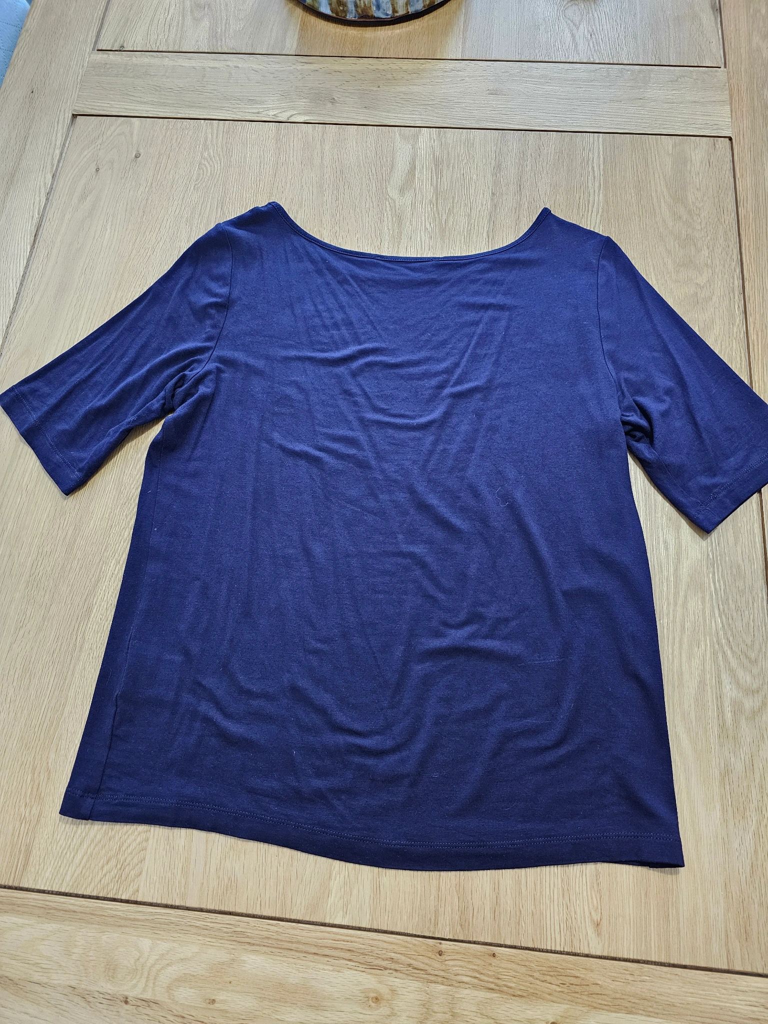 Indigo Half Sleeve Boat Neck Size S 