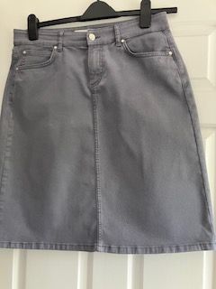 Kettlewell Grey Denim Skirt Size L