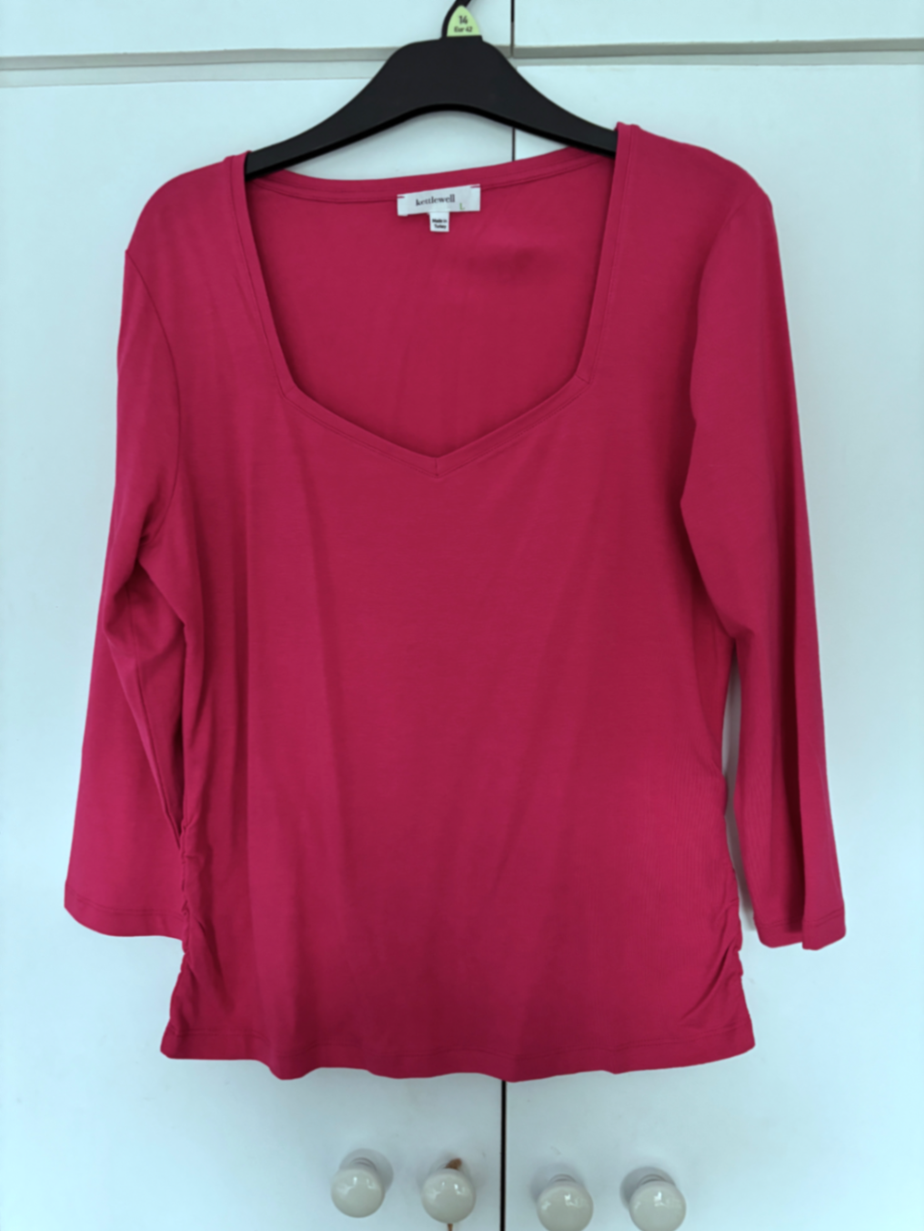 3/4 Sleeve Sweetheart Top