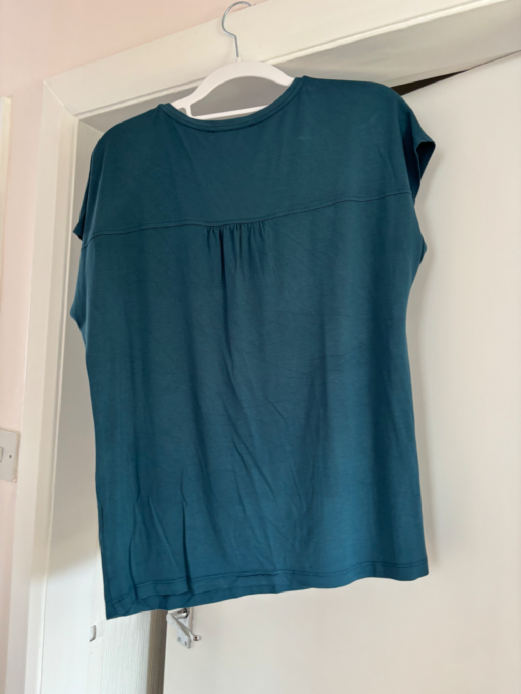 V Neck short sleeve modal top