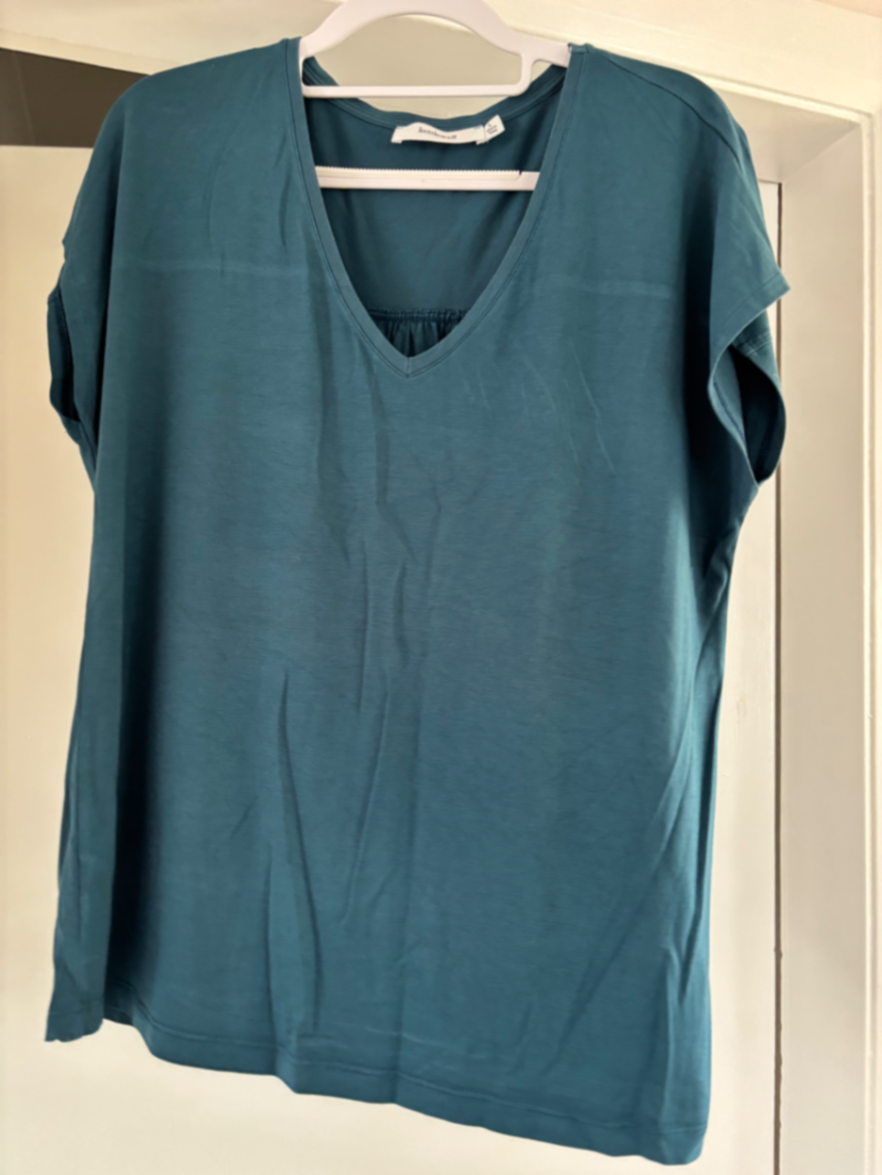 V Neck short sleeve modal top