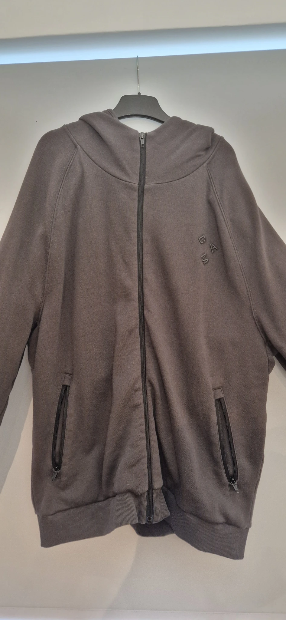 Horizon Zip Hoody - Large, "Washed Black" (Dark Grey)