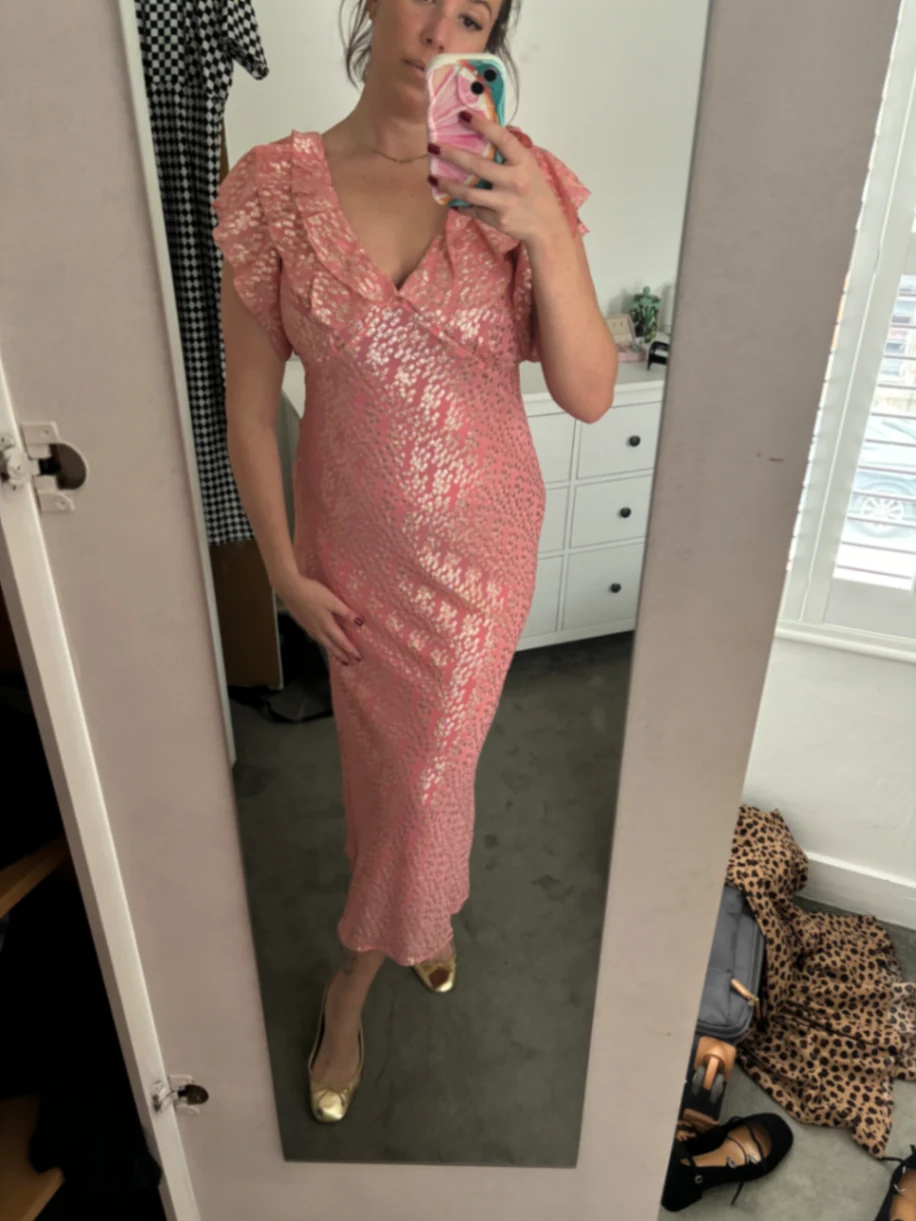 pink jacquard tilda dress Pink Jacquard Tilda Dress Petite