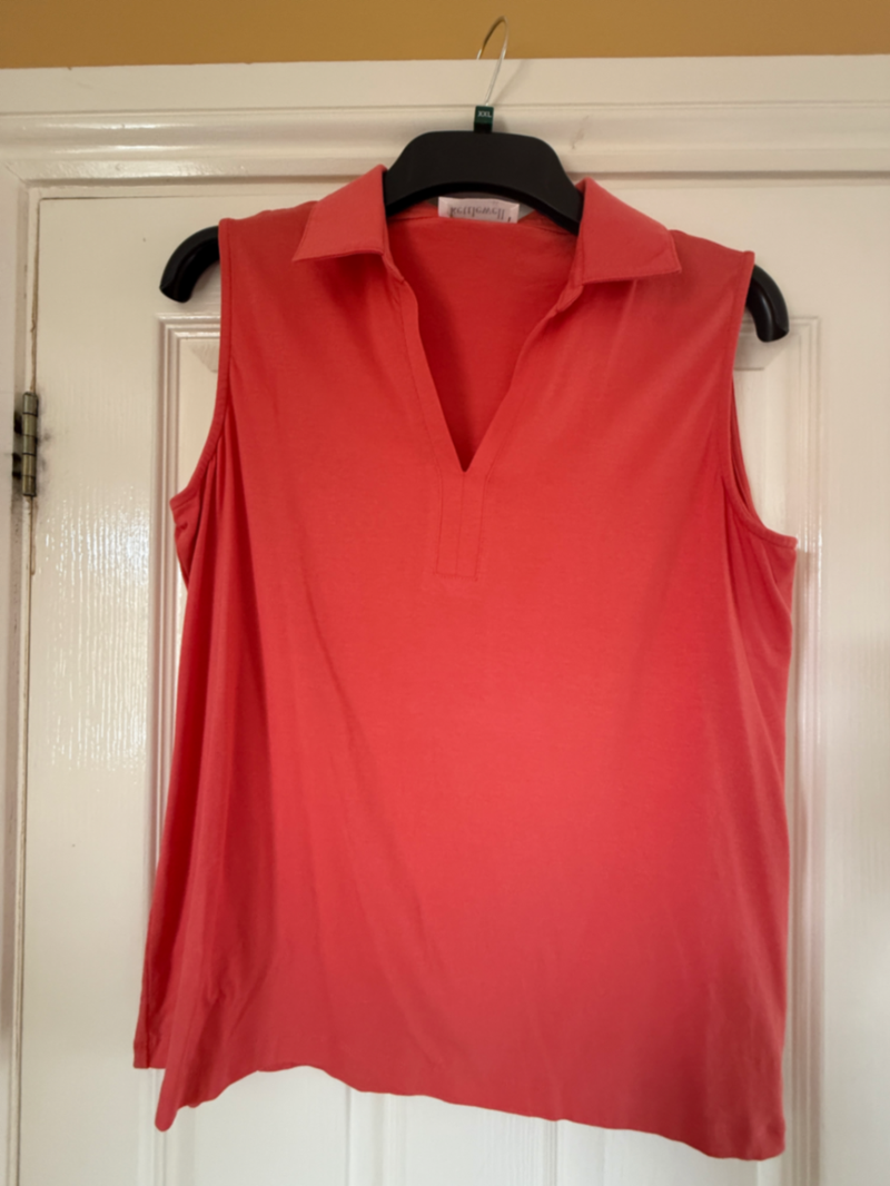Kettlewell Emma Polo Top in Spiced Coral LL