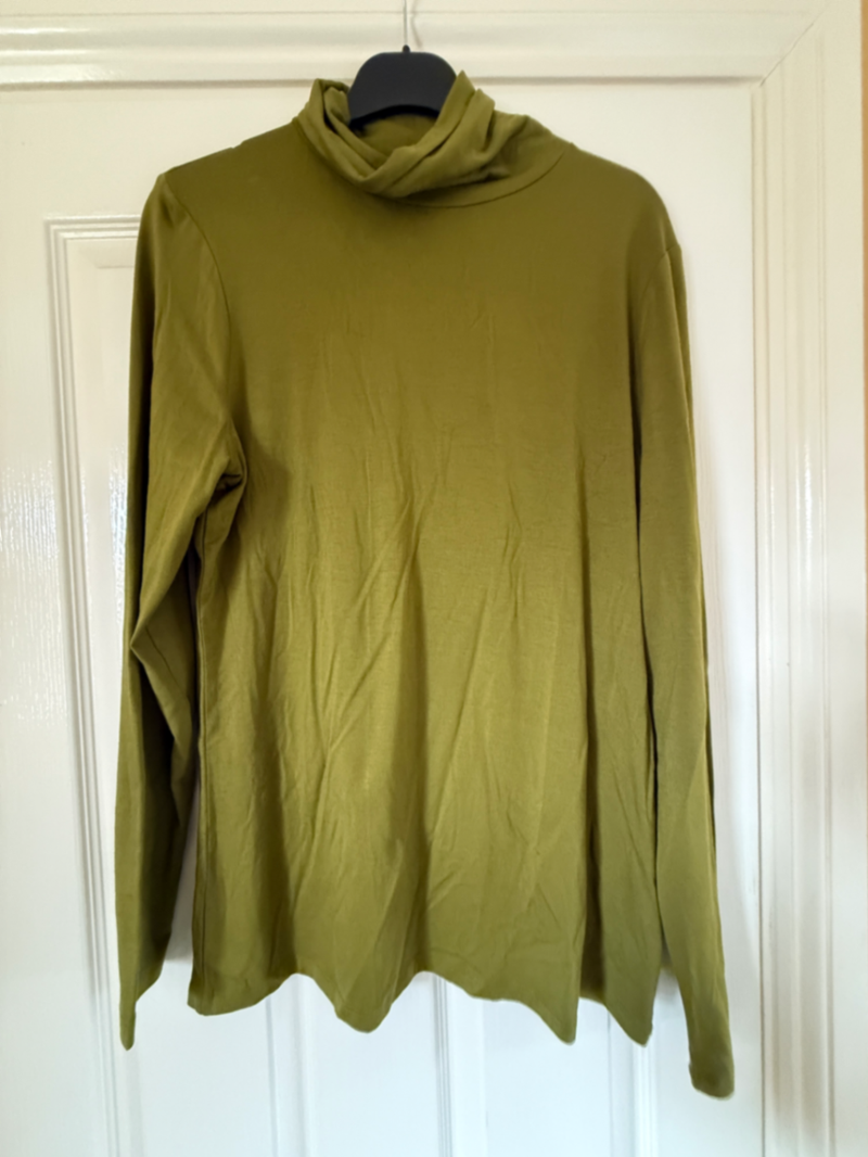 Kettlewell Silky Roll Neck in Rich Moss LL